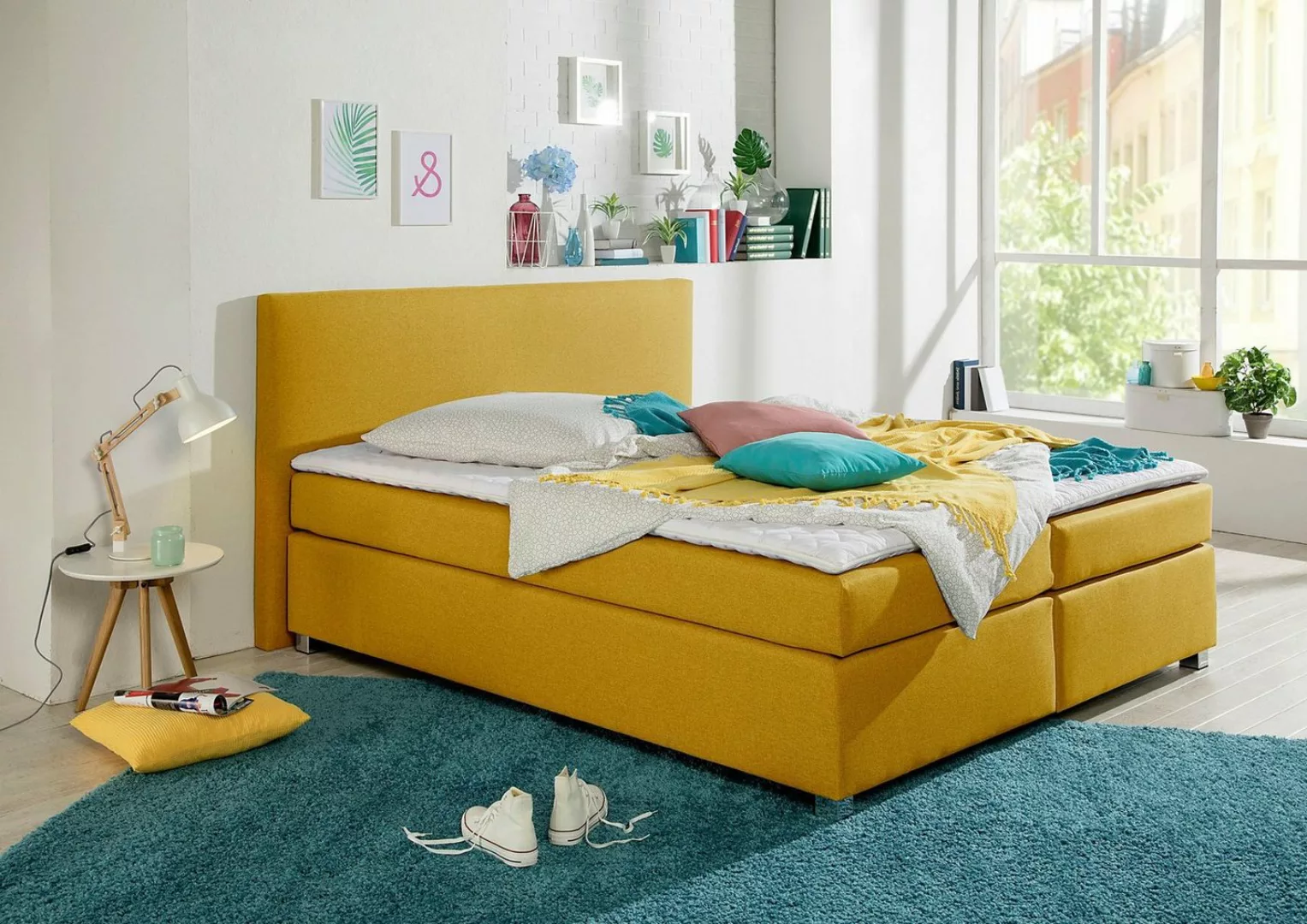 INOSIGN Boxspringbett "Eliana", inkl. Topper, in 4 Breiten, 3 Matratzenarte günstig online kaufen