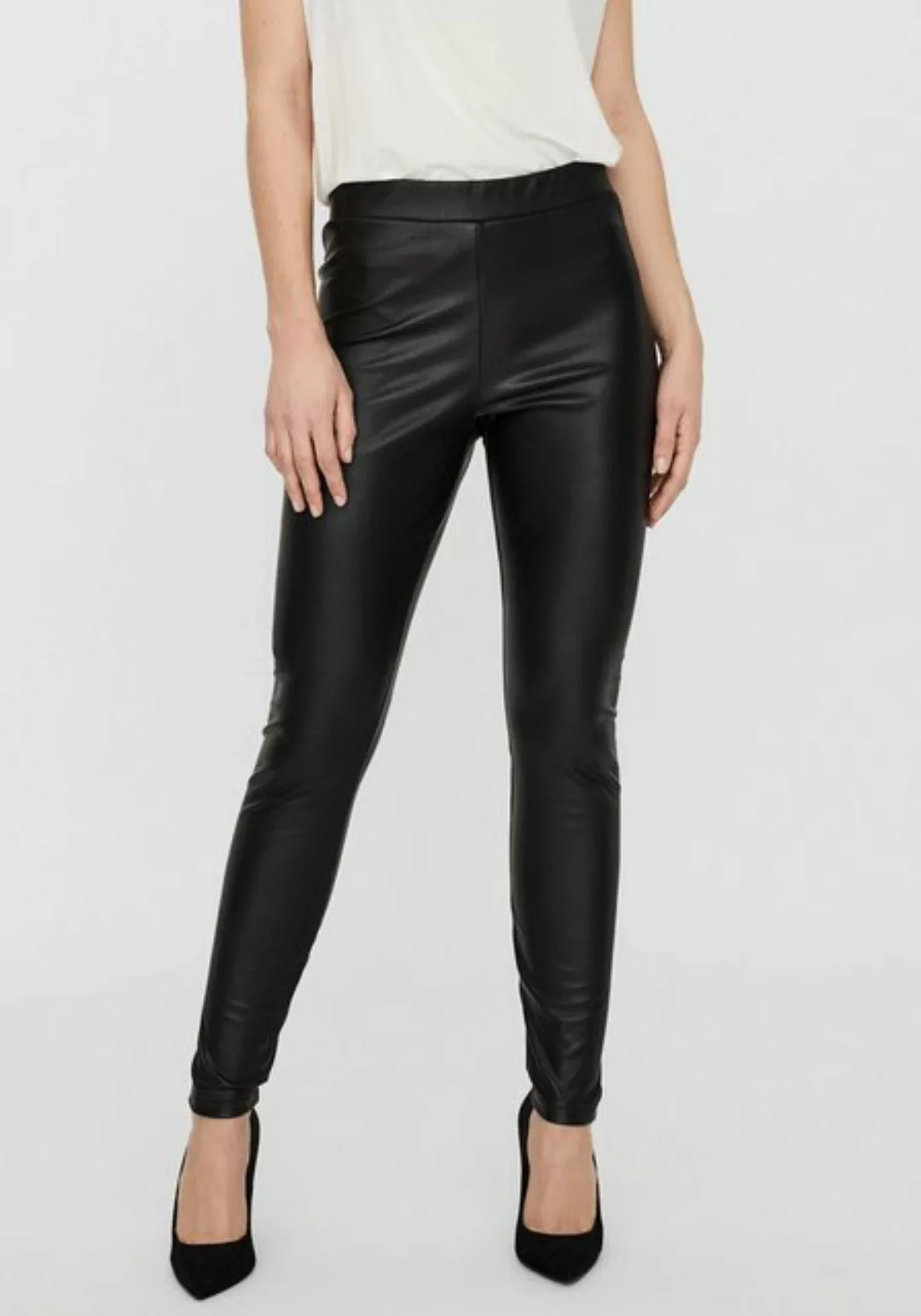 Vero Moda Lederimitathose VMGANA MR PL LEGGING günstig online kaufen