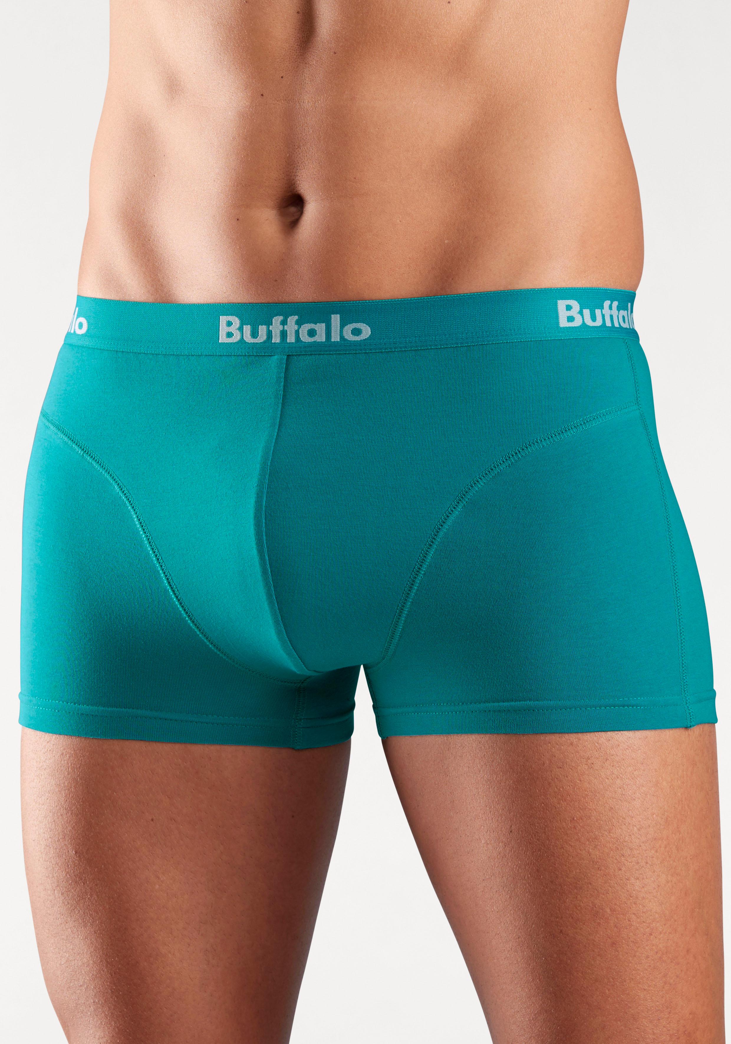 Buffalo Hipster, (Packung, 3 St.), Boxershorts mit Overlock-Nähten vorn aus günstig online kaufen