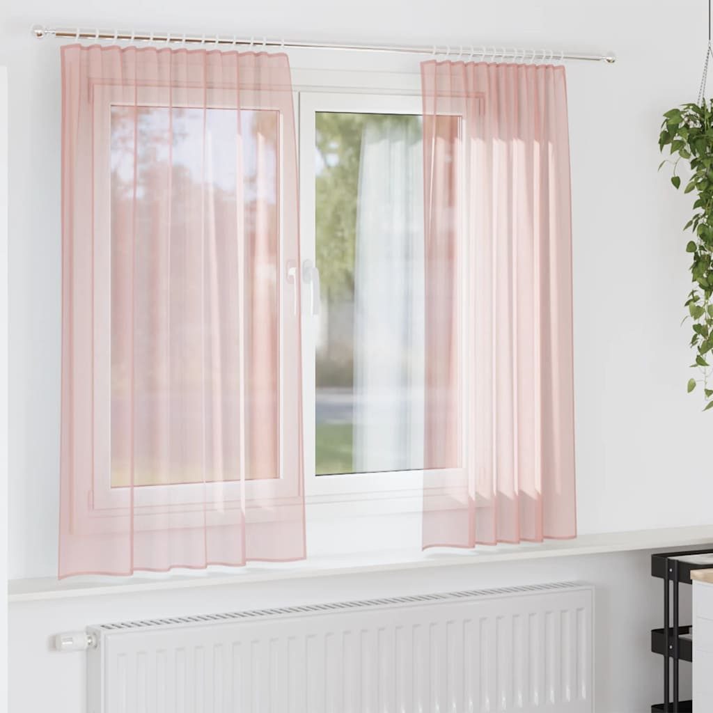 vidaXL Vorhang, Voile Vorhänge mit Schlaufen günstig online kaufen