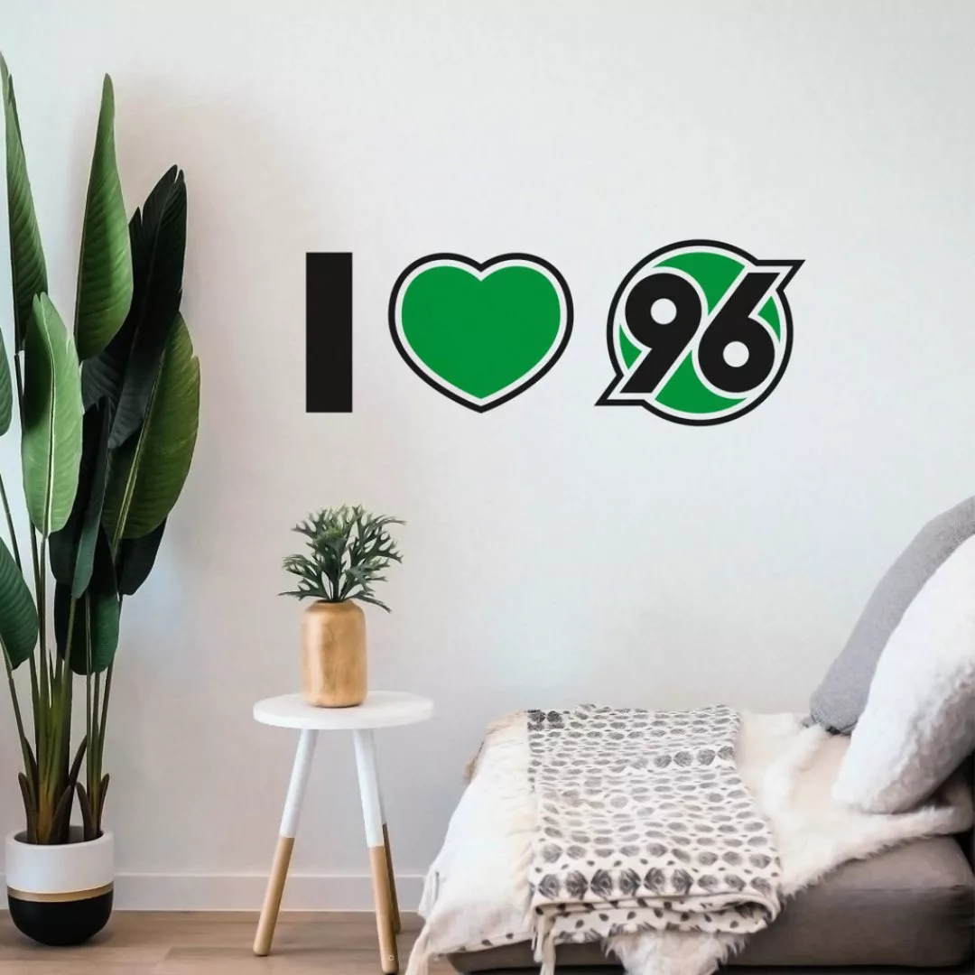 Wall-Art Wandtattoo "Hannover 96 Spruch I love 96", (1 St.), selbstklebend, günstig online kaufen