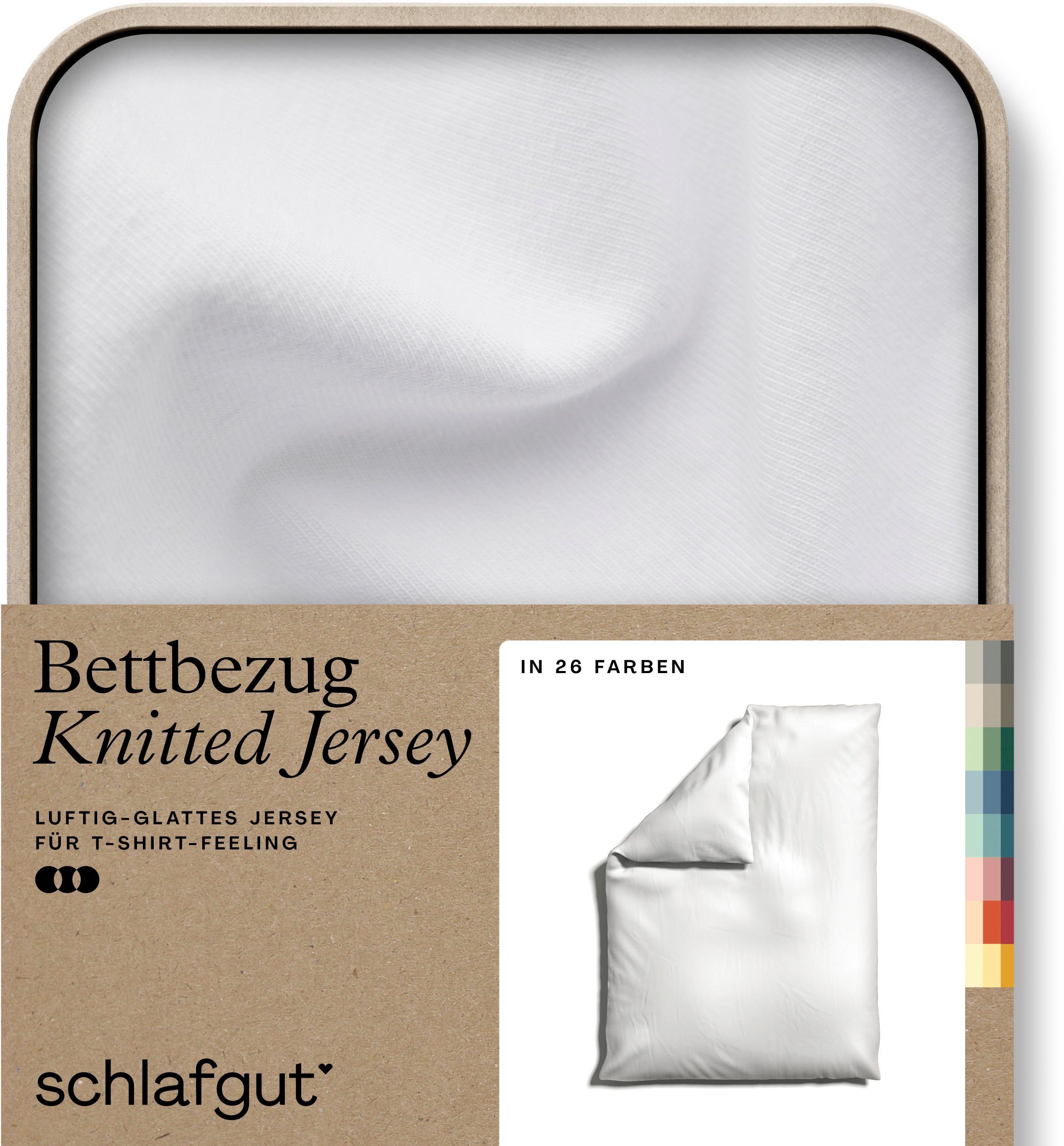 Schlafgut Bettbezug Knitted Jersey uni, aus günstig online kaufen