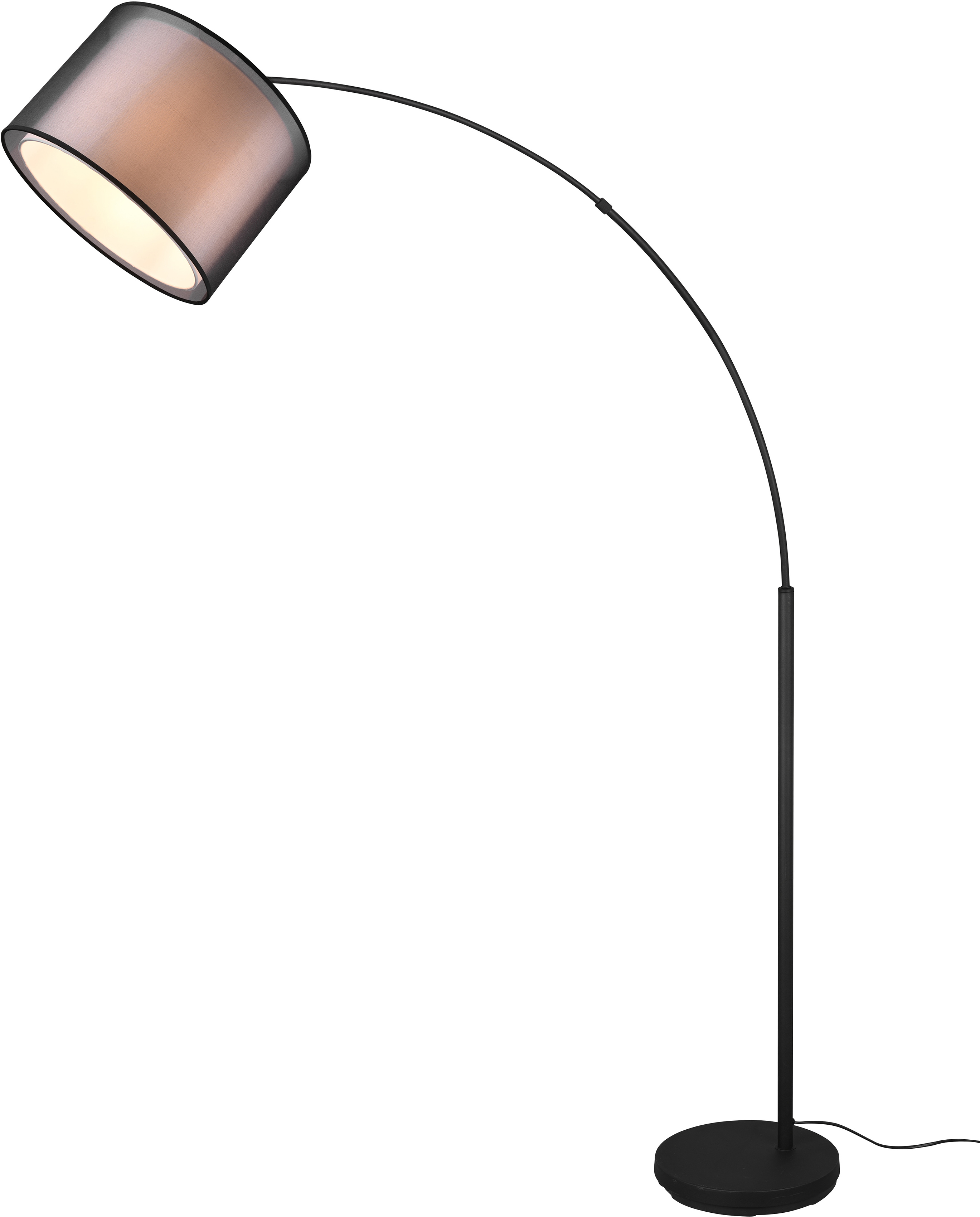 Places of Style Stehlampe »Liotta«, 1 flammig-flammig, mit Doppelschirm Tex günstig online kaufen