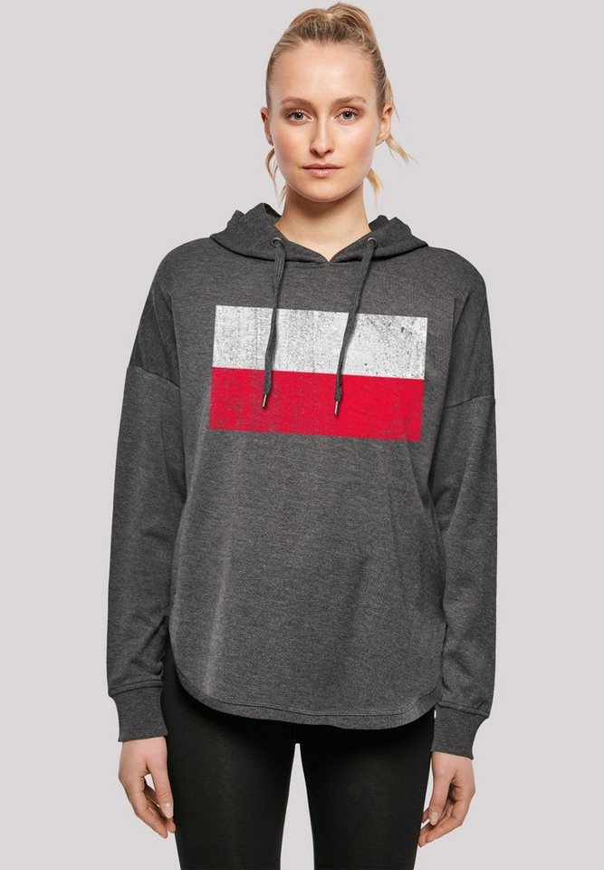 F4NT4STIC Kapuzenpullover "Poland Polen Flagge distressed", Print günstig online kaufen