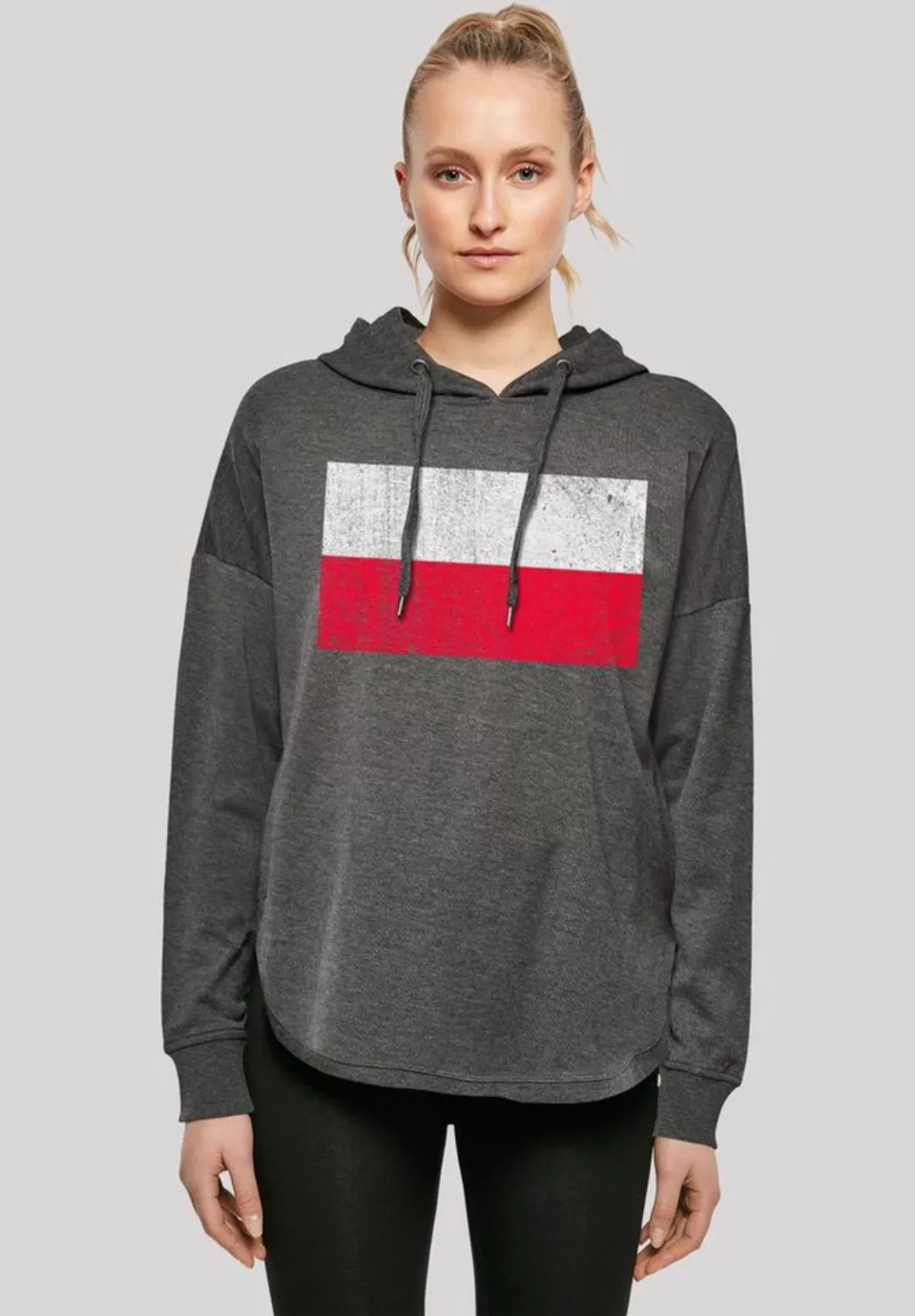 F4NT4STIC Kapuzenpullover "Poland Polen Flagge distressed", Print günstig online kaufen