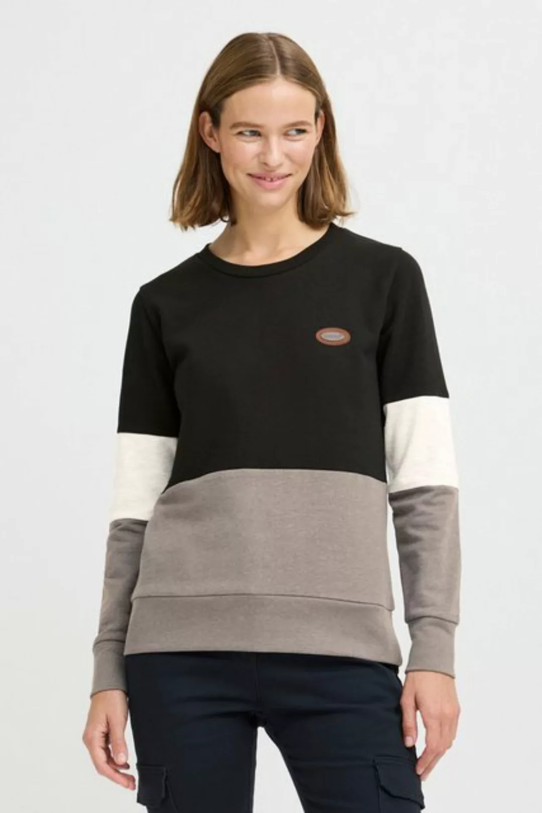 OXMO Sweatshirt OXTrine modisches Sweatshirt im Colorblock-Design günstig online kaufen