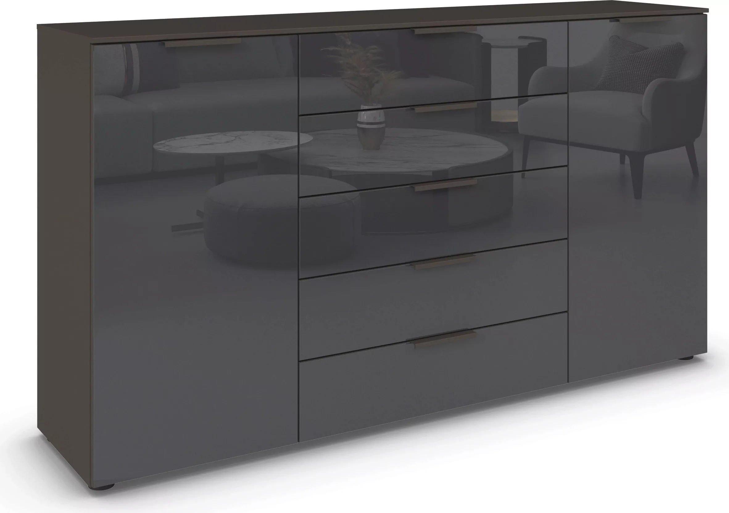 rauch Kommode "Kommode Türkommode Sideboard Kombikommode FLIPP mit Glasfron günstig online kaufen