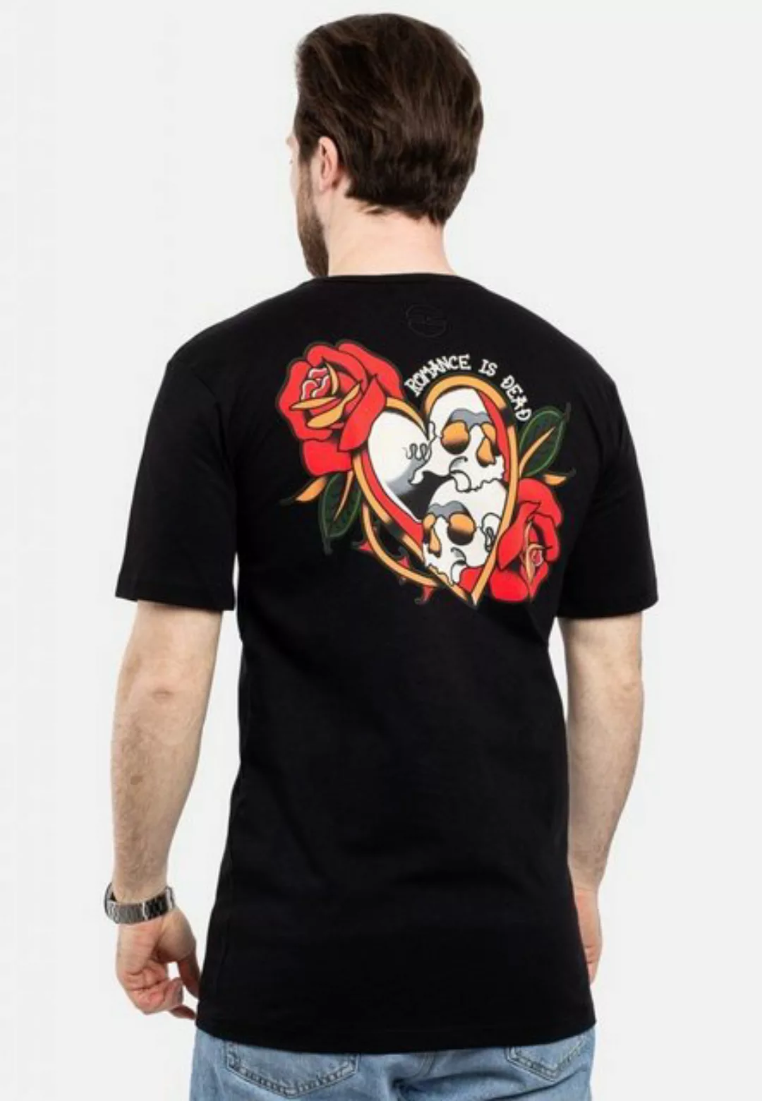 Blackskies T-Shirt Traditional Tattoo T-Shirt - Romance is Dead Medium günstig online kaufen