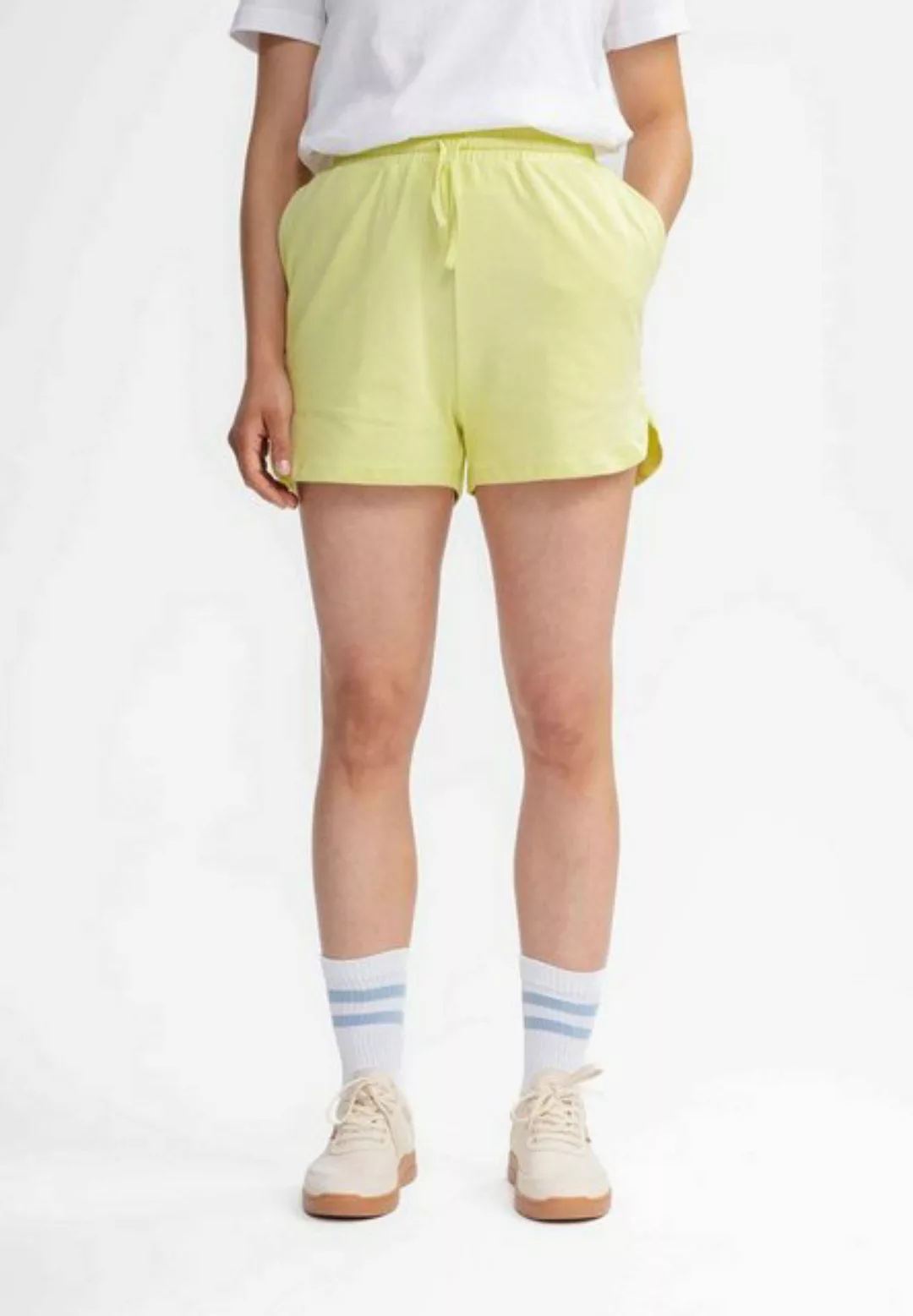 MELA Shorts Damen Jersey Shorts SUNYATA Seitenschlitze mit abgerundetem Sau günstig online kaufen