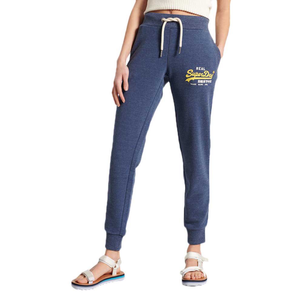 Superdry Vintage Logo Duo Loopback Jogger L Navy Marl günstig online kaufen