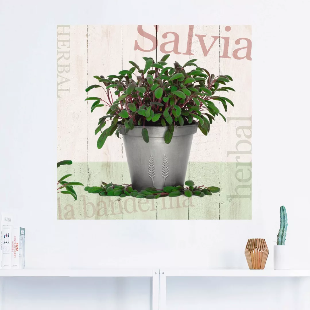 Artland Wandfolie »Salbei«, Pflanzen, (1 St.), selbstklebend günstig online kaufen