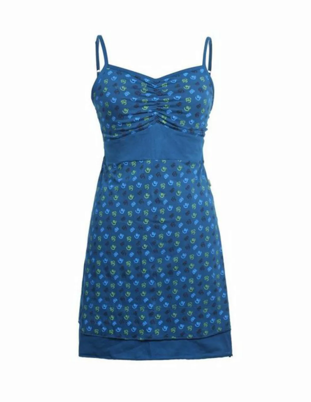 Vishes Minikleid Schulterfreies Kleid Bustier mit Spagettiträgern Hippie, G günstig online kaufen