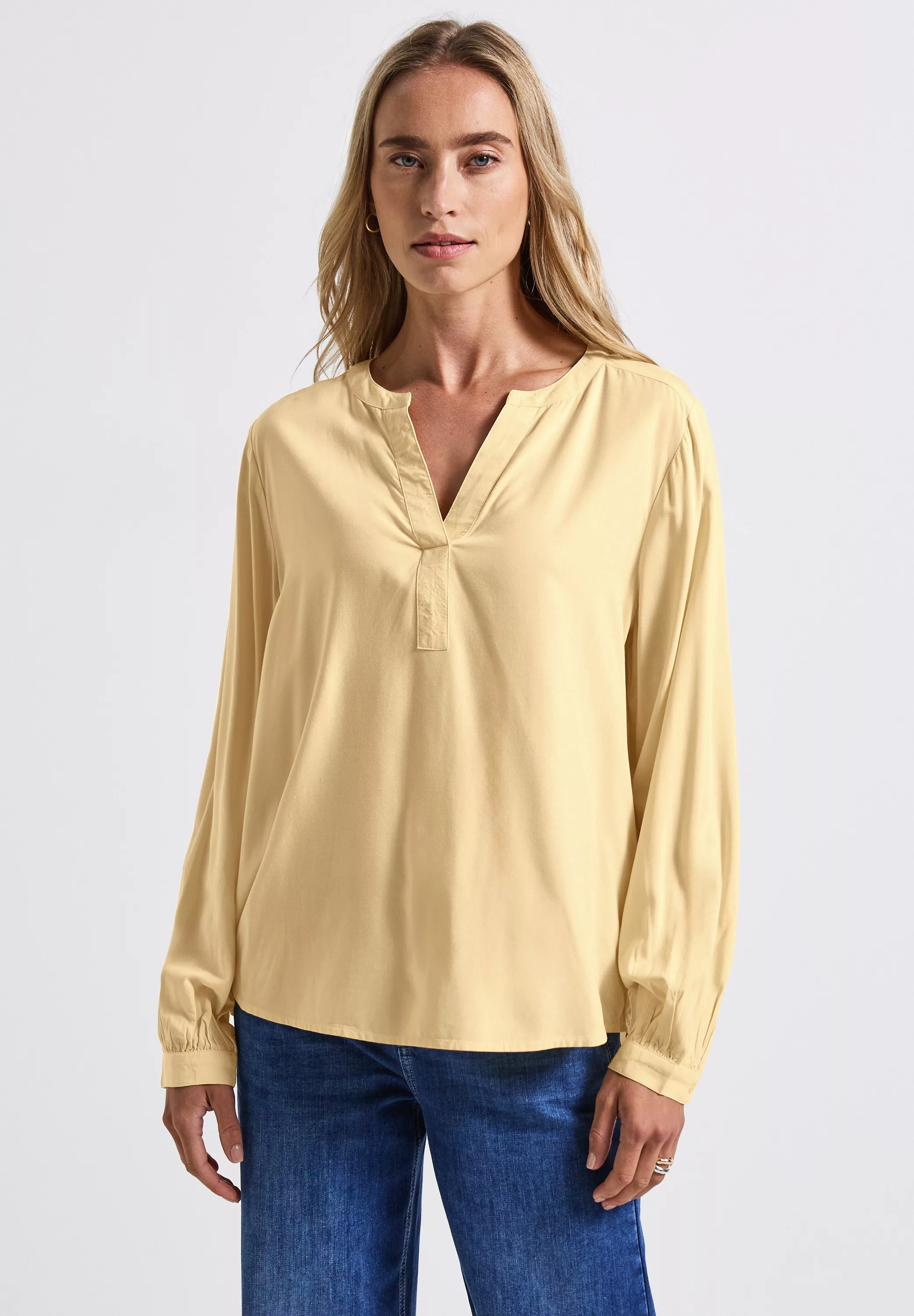 STREET ONE Langarmbluse, aus softer Viskose günstig online kaufen