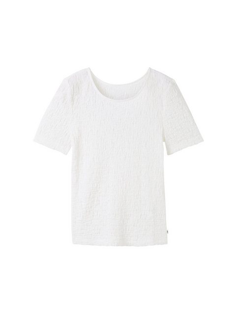 TOM TAILOR Denim Langarmshirt Crinkle T-Shirt günstig online kaufen