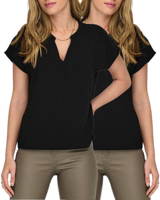 Jaquelin de Young Blusenshirt JDY Basic Shirt im Doppelpak günstig online kaufen