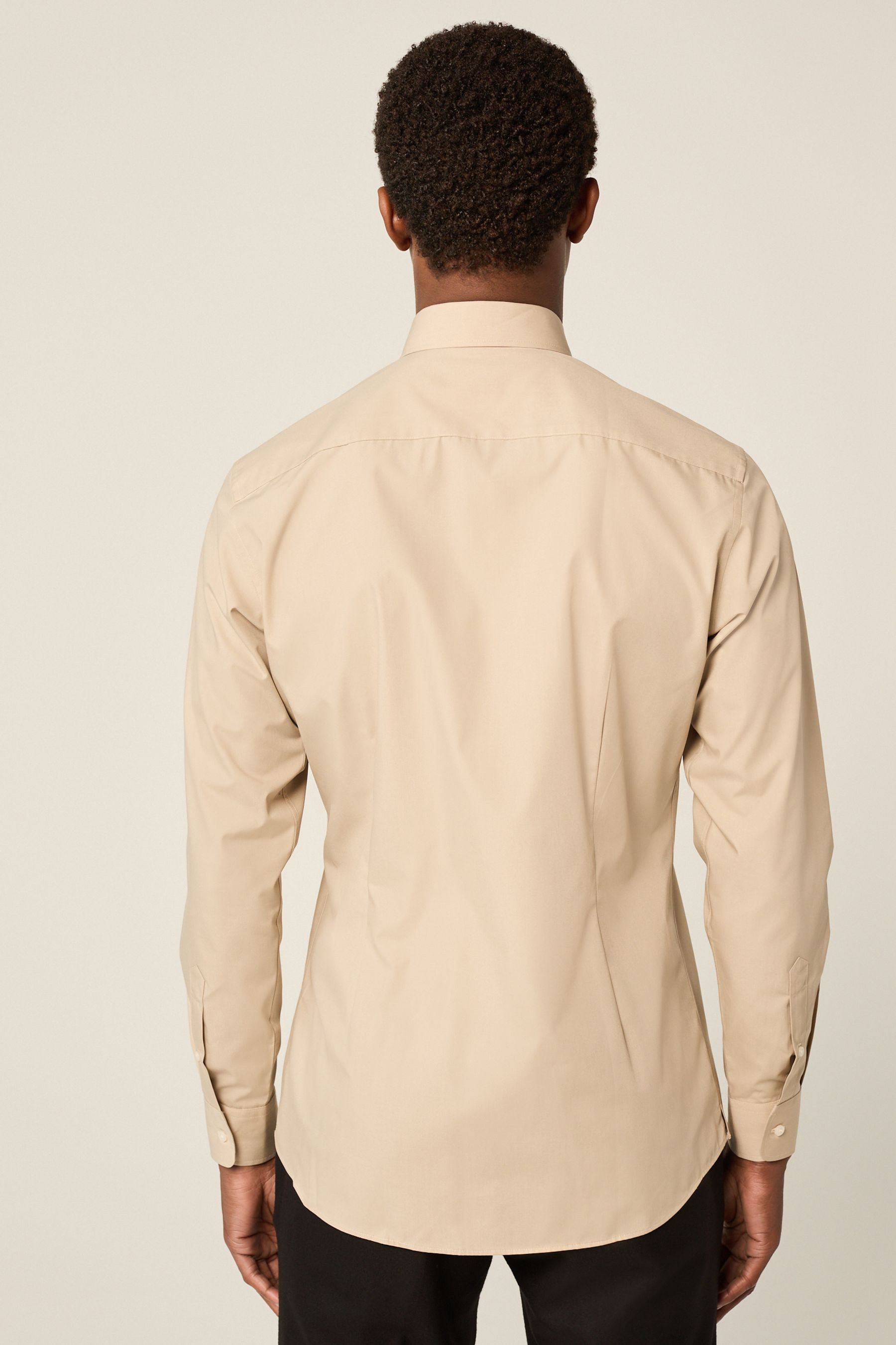 Next Langarmhemd Pflegeleichtes Slim Fit Hemd günstig online kaufen