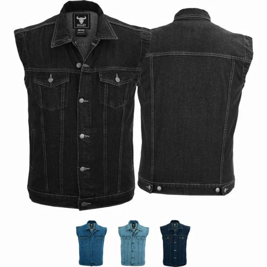 BULLDT Motorradweste BLD698 Jeansweste Biker Kutte Denimweste Bikerweste Mo günstig online kaufen