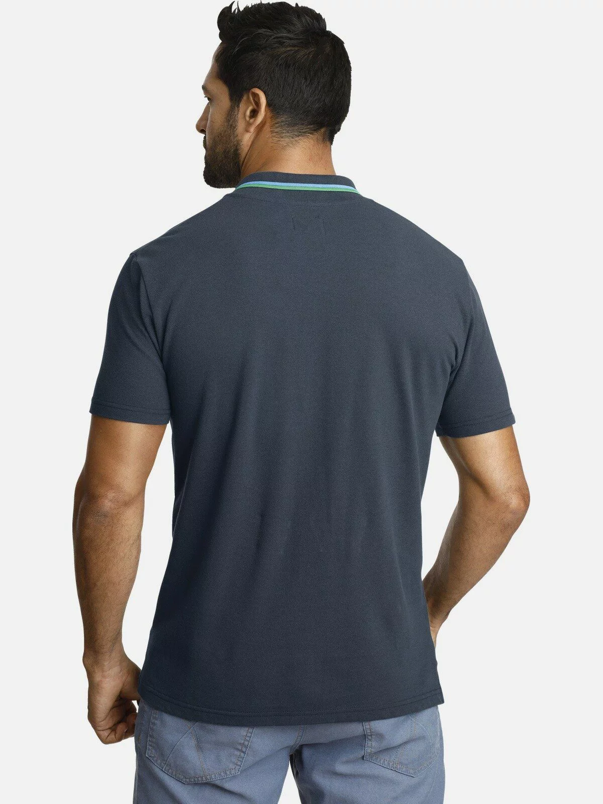 Jan Vanderstorm Poloshirt HJORD Kontraststreifen am günstig online kaufen