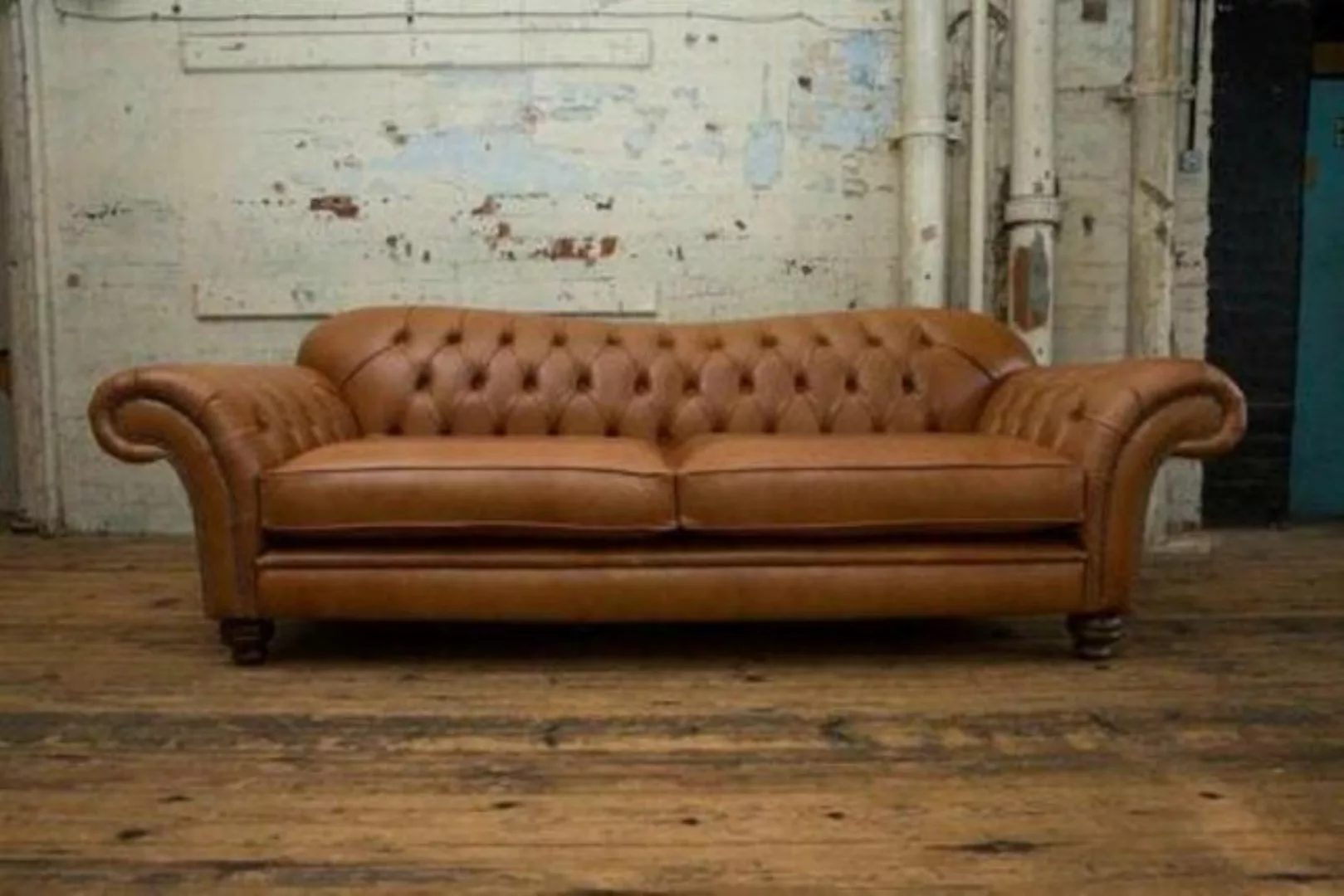JVmoebel 3-Sitzer Klassische Chesterfield Leder Couch Sofa 3 Sitzer Sitz Co günstig online kaufen