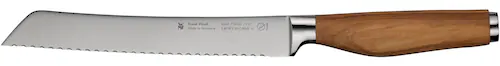 WMF Brotmesser »Grand Wood«, (1 tlg.), 19 cm, Olivenholzgriff, handgeschmie günstig online kaufen
