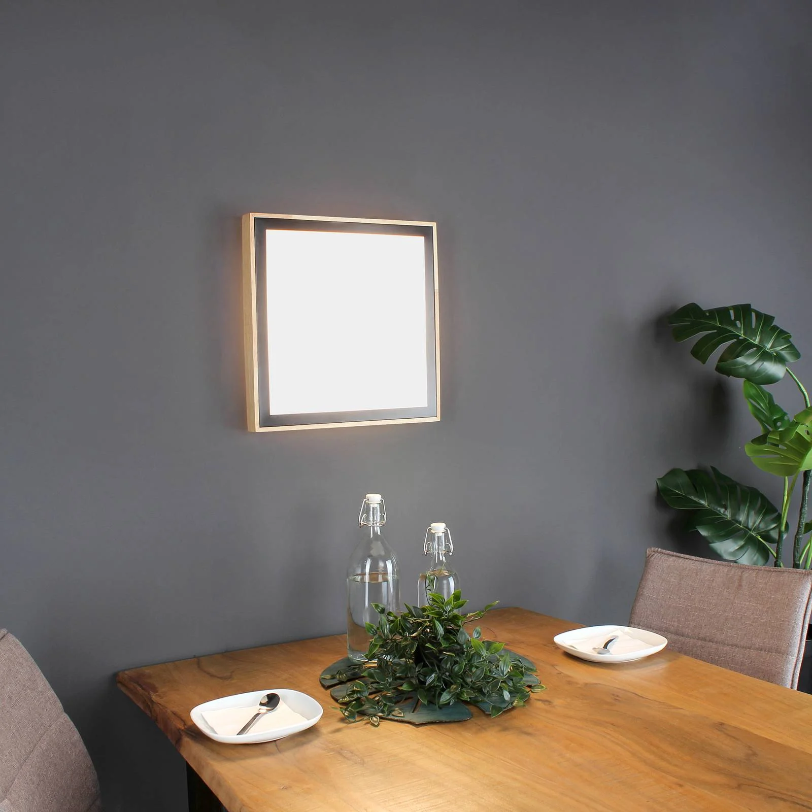 LED-Deckenleuchte Solstar eckig 33,5 x 33,5 cm günstig online kaufen