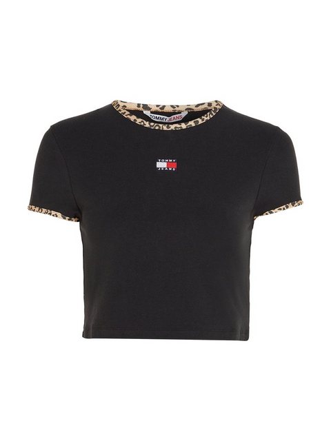 Tommy Jeans T-Shirt TJW CRP LEO BINDING TEE im modischem Animal Print günstig online kaufen