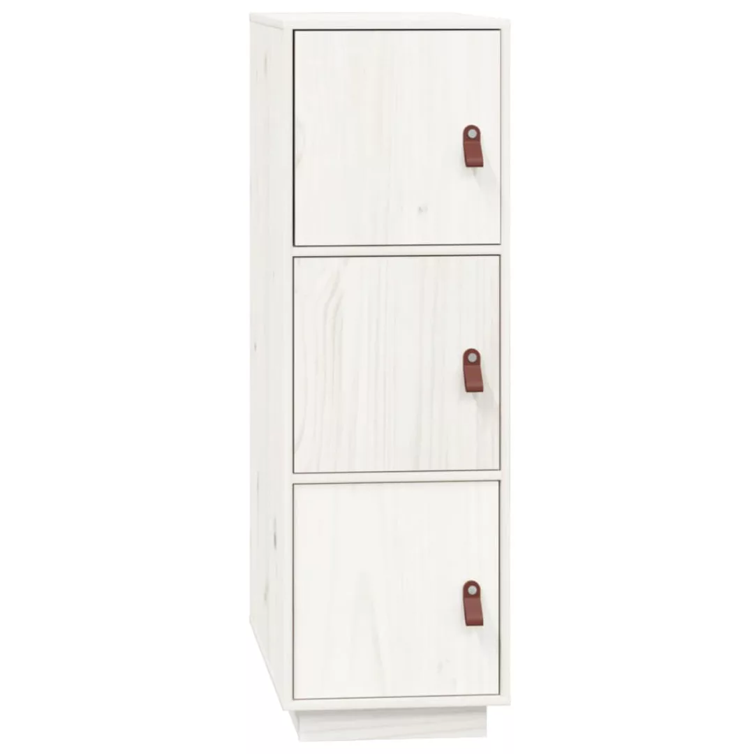 Vidaxl Highboard Weiß 34x40x108,5 Cm Massivholz Kiefer günstig online kaufen