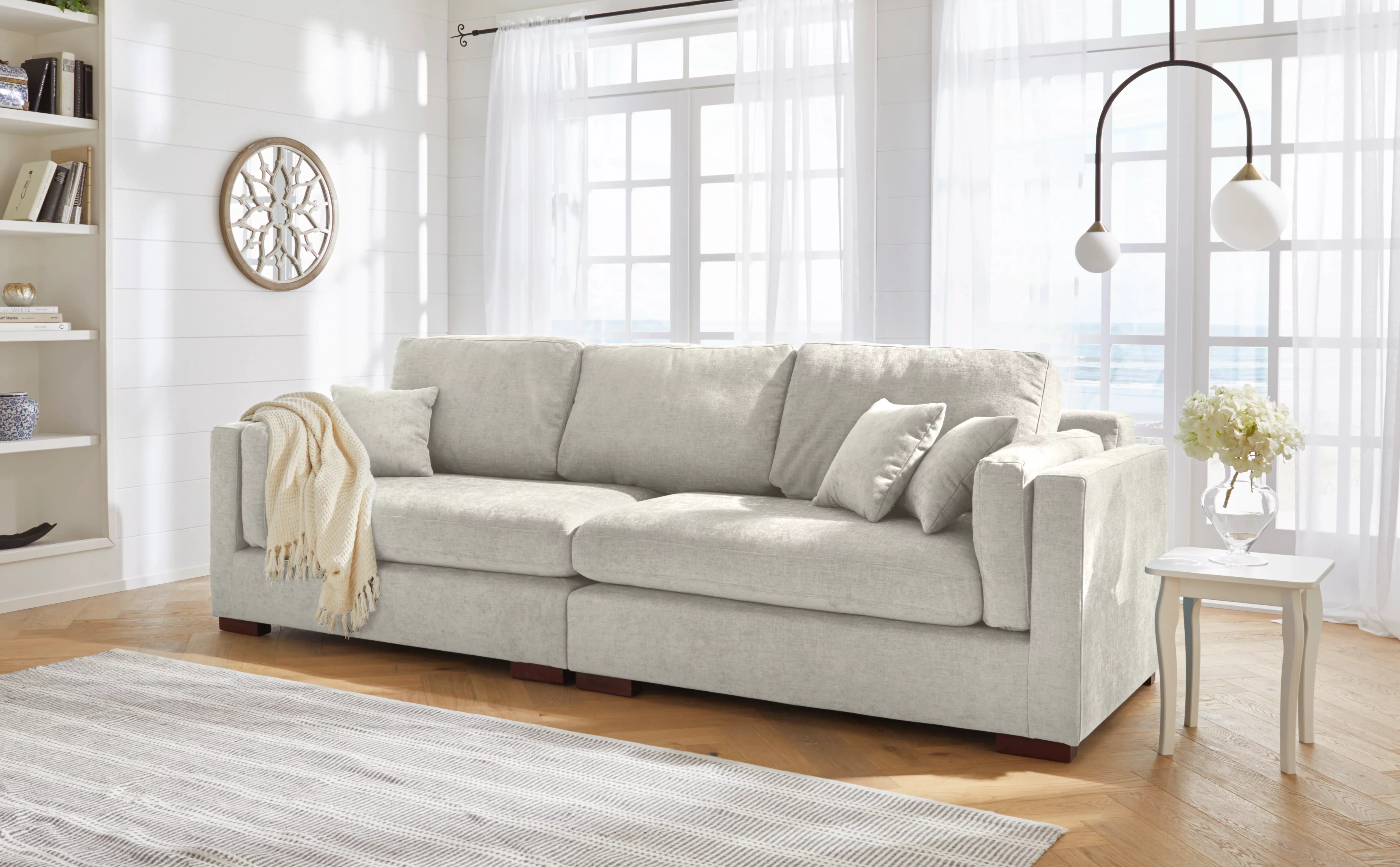 Home affaire Big-Sofa "Fresh Pond", in vielen Bezugsqualitäten und Farben, günstig online kaufen