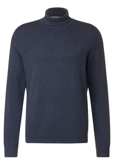 STREET ONE MEN Stehkragenpullover in Melange Optik günstig online kaufen