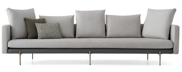 Xlmoebel Sofa Hochwertiges Grau Stoffsofa für das Wohnzimmer,-Couch mit 5 S günstig online kaufen