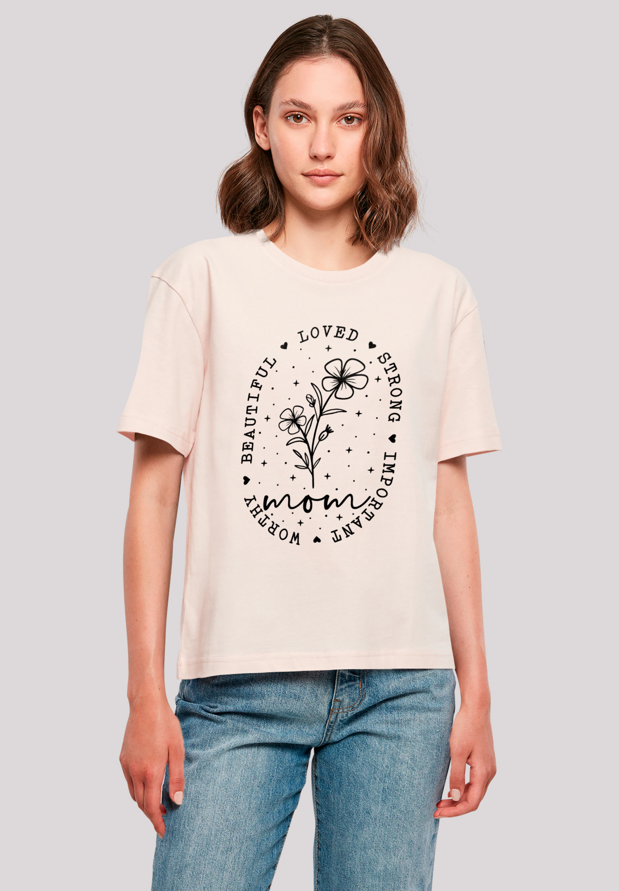 F4NT4STIC T-Shirt "Mothers Day Black Art Print for Mom Best Mom Ever", Prem günstig online kaufen
