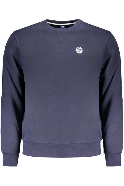 North Sails Sweatshirt Herren Langarm-Sweatshirt Blau - Aufgeraut günstig online kaufen