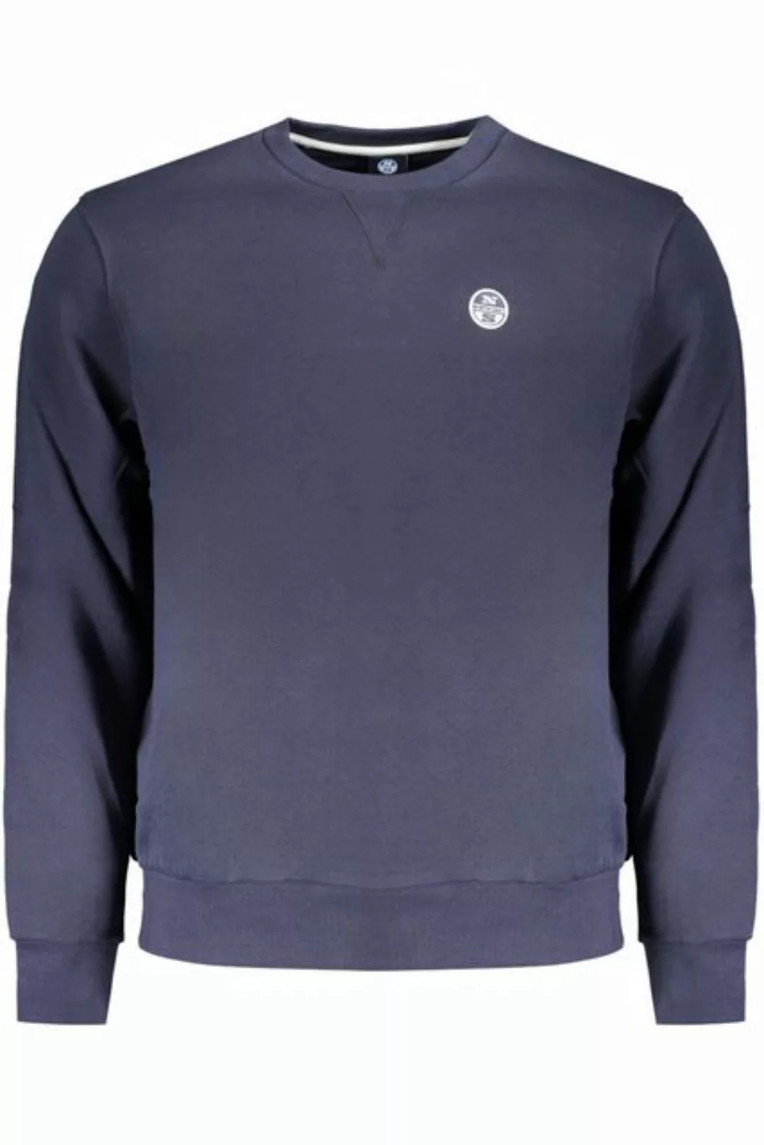 North Sails Sweatshirt Herren Langarm-Sweatshirt Blau - Aufgeraut günstig online kaufen