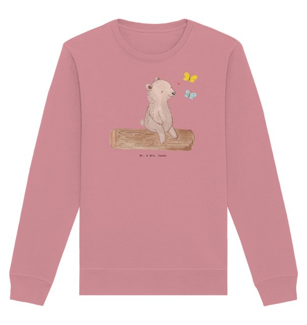 Mr. & Mrs. Panda Longpullover Größe S Bär Naturliebhaber - Canyon Pink - Ge günstig online kaufen