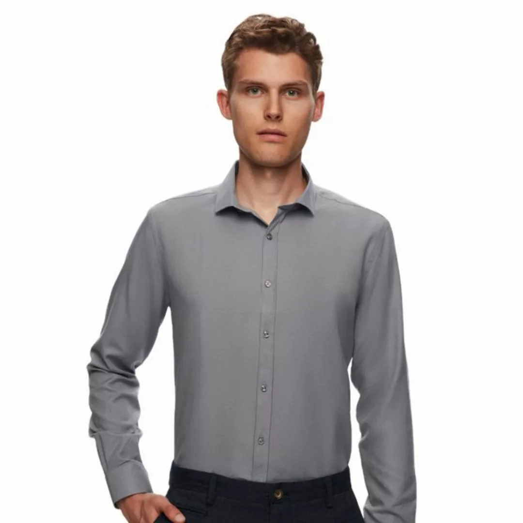 D'S DAMAT Langarmhemd Twn Slim Fit Oxford-Hemd günstig online kaufen