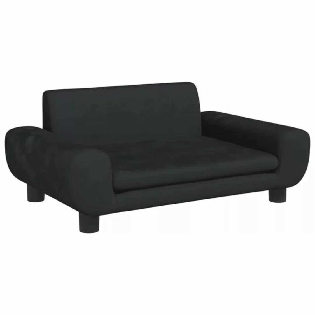 vidaXL Kindersofa Kindersofa Schwarz 70x45x33 cm Samt Kindercouch Kindermöb günstig online kaufen