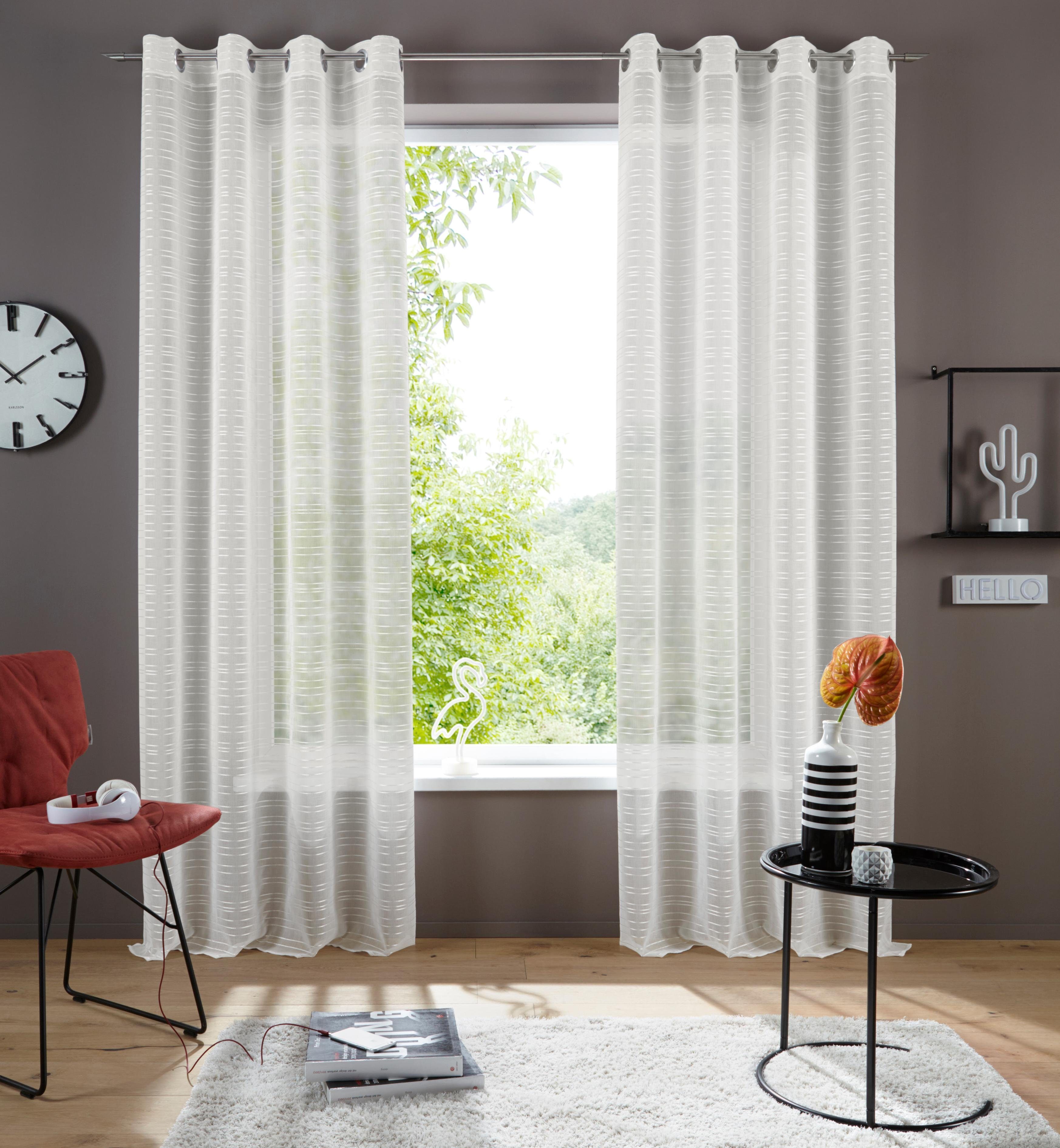 Bruno Banani Gardine Linus, Ösen (1 günstig online kaufen