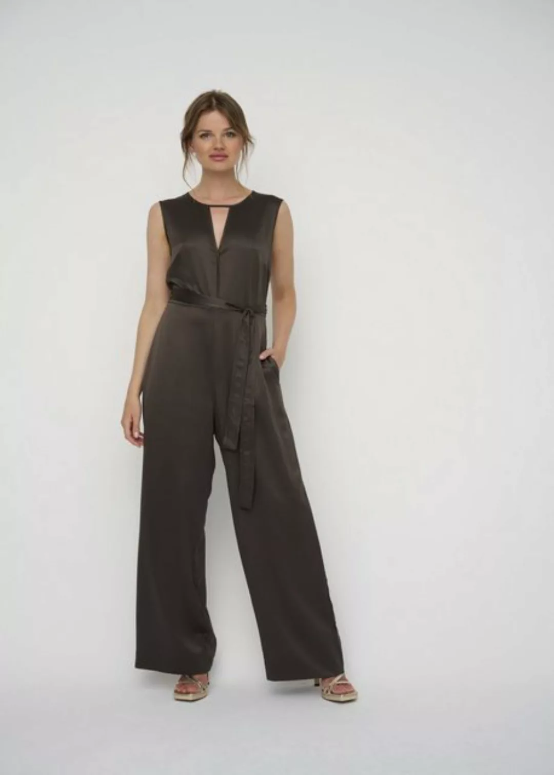 Kleo Jumpsuit PIPED JUMPSUIT aus fließendem Satinstoff günstig online kaufen