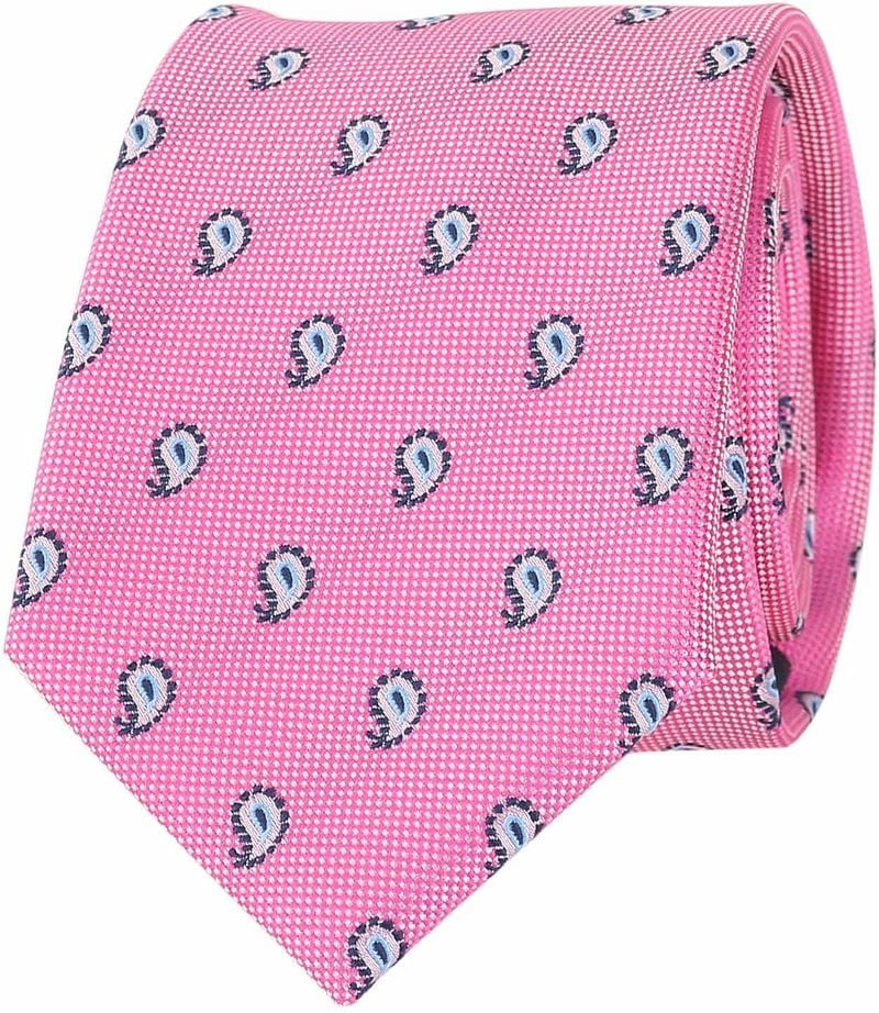 Krawatte Fuchsia Paisley Motiv günstig online kaufen