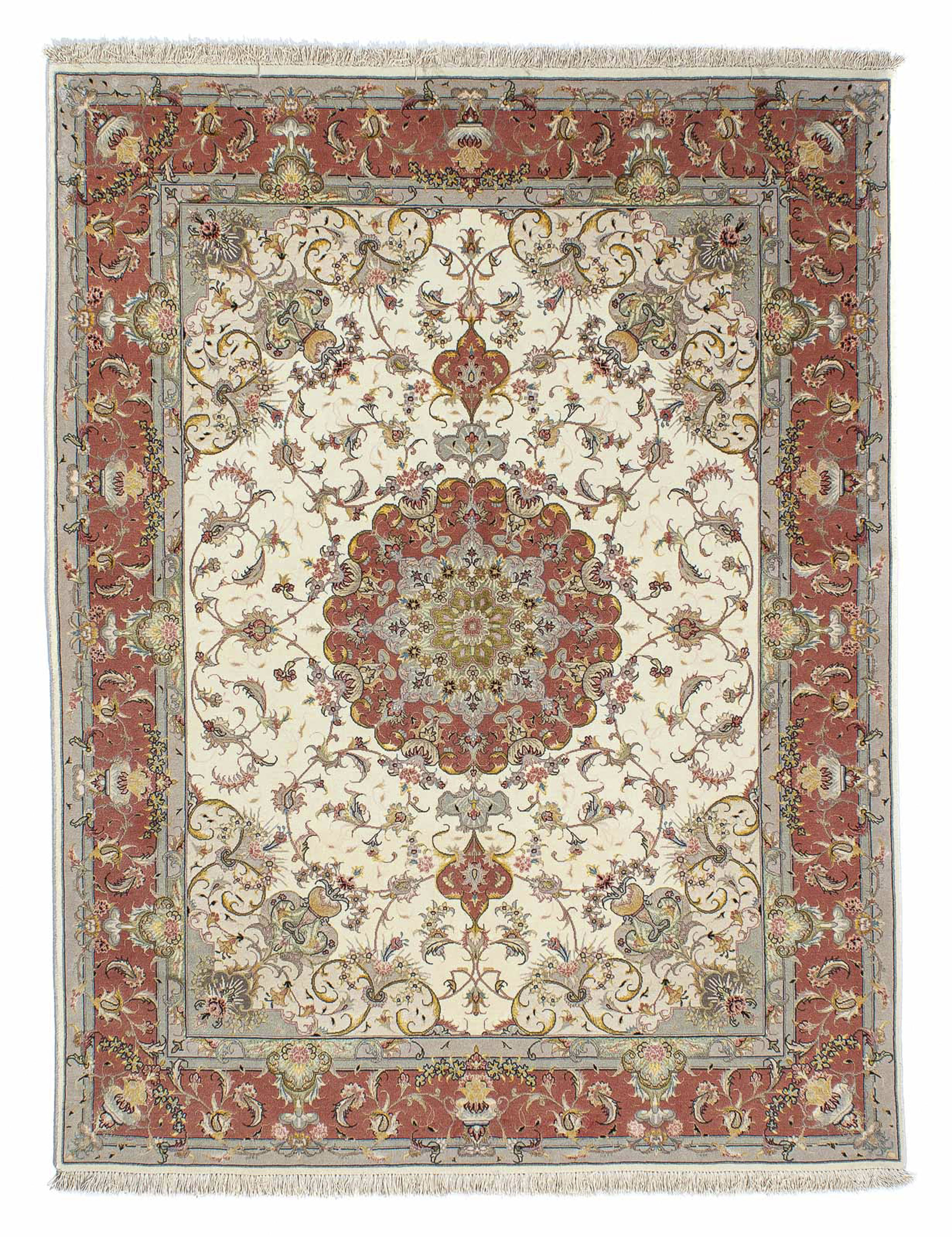 morgenland Orientteppich »Perser - Täbriz - Royal - 198 x 150 cm - beige«, günstig online kaufen