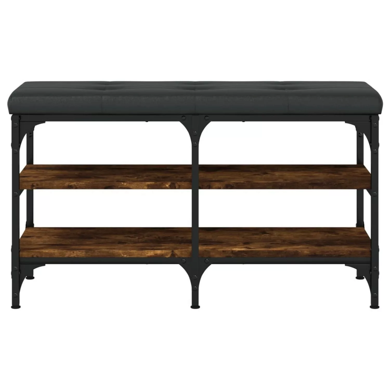 vidaXL Sitzbank Schuhbank Räuchereiche 82x32x47 cm günstig online kaufen