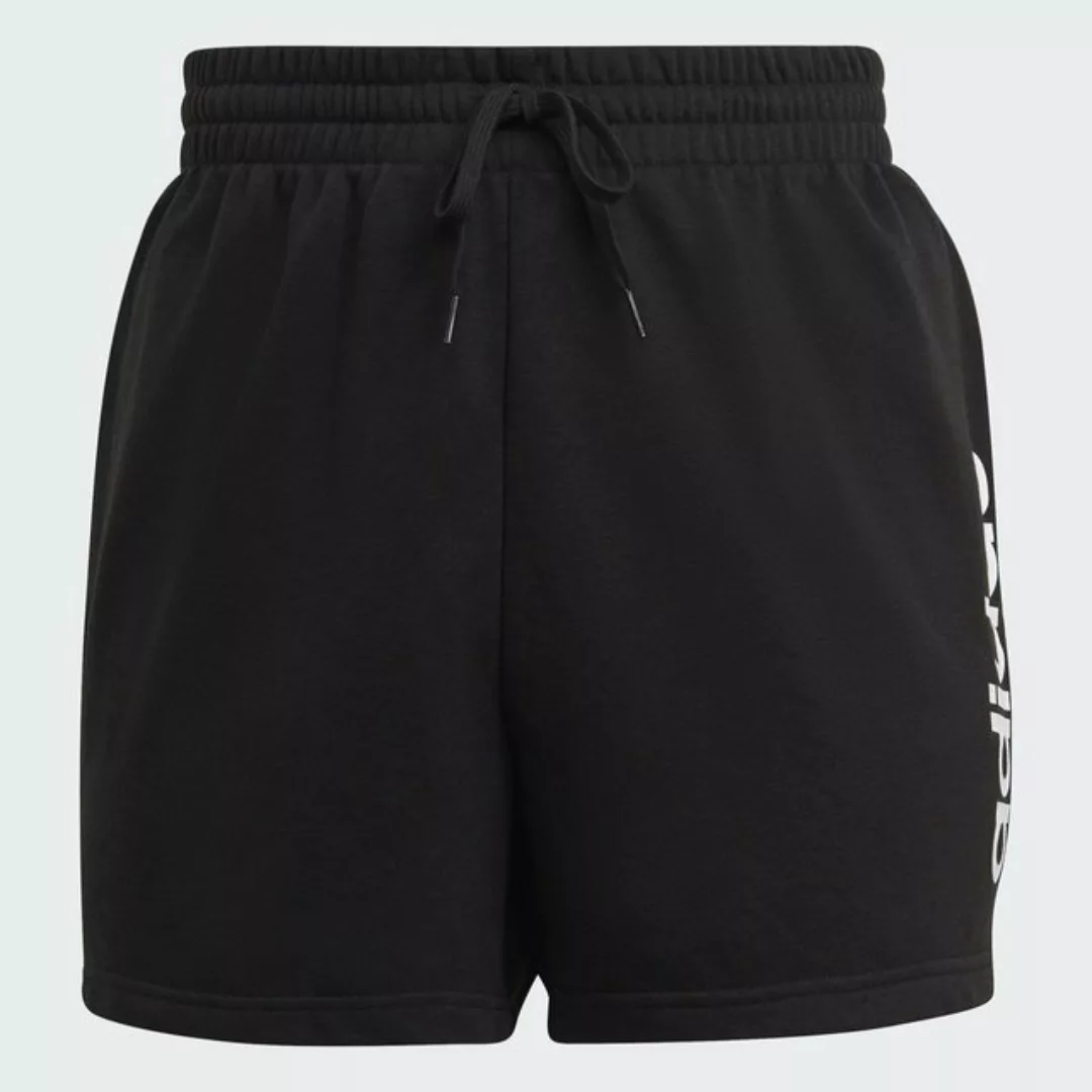 Adidas Essentials Slim Logo Shorts In Großen Größen 1X Black / White günstig online kaufen
