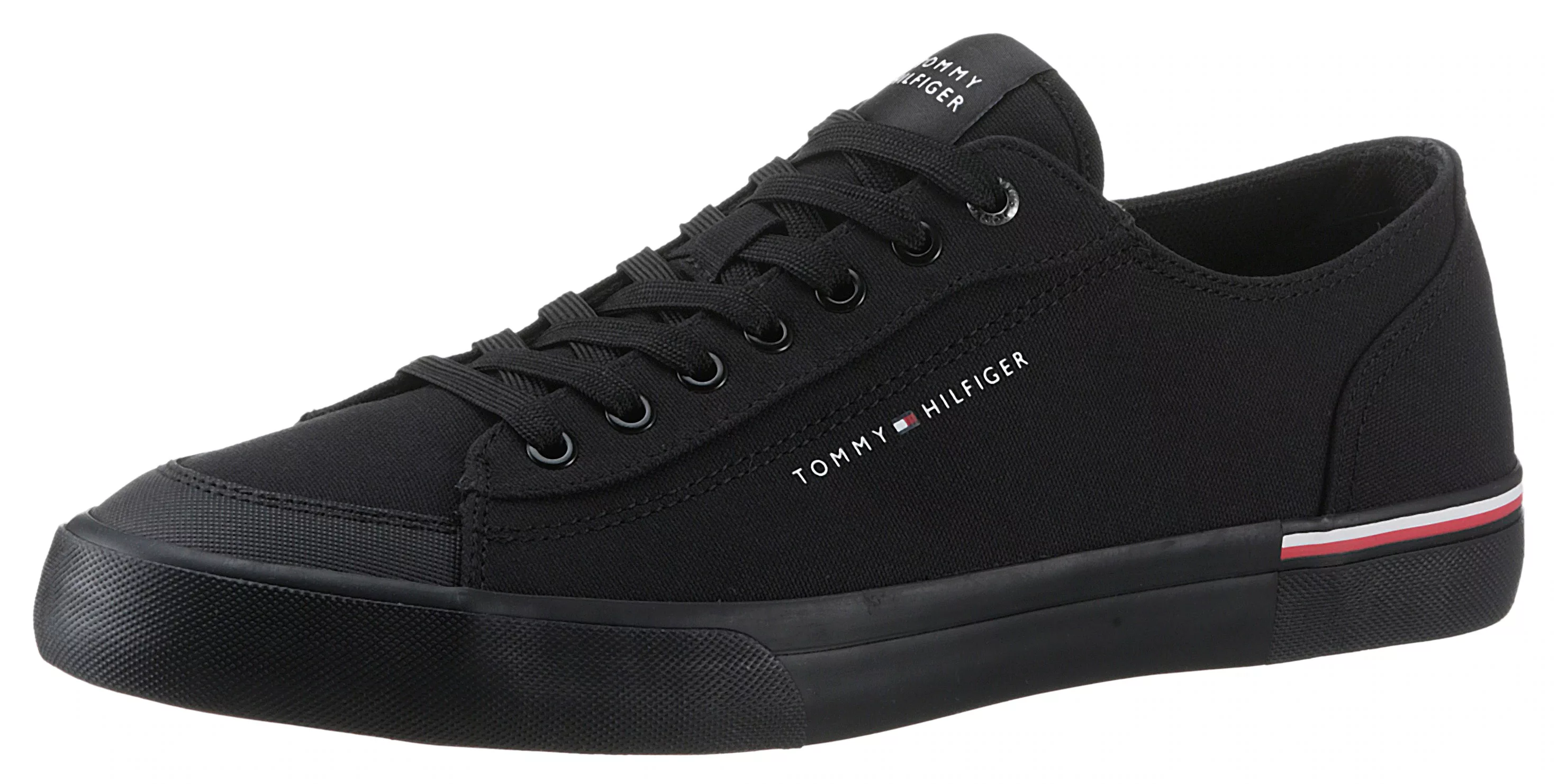 Tommy Hilfiger Sneaker "CORPORATE VULC CANVAS", mit Streifen an der Ferse, günstig online kaufen