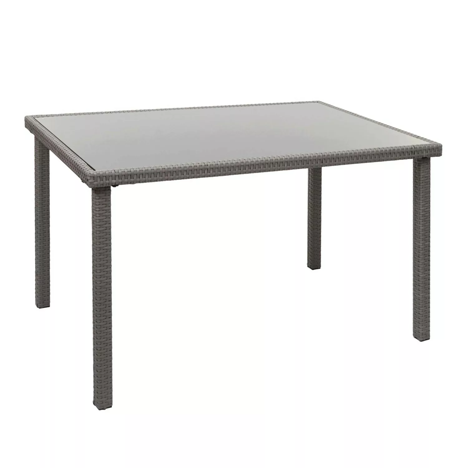 MCW Poly-Rattan Tisch G19 Grau günstig online kaufen