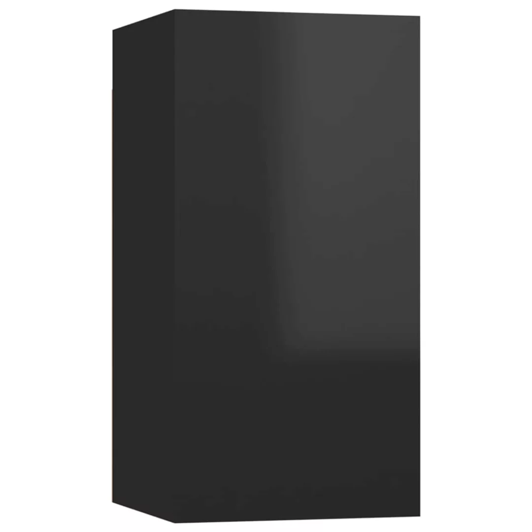 Tv-schrank Hochglanz-schwarz 30,5x30x60 Cm Spanplatte günstig online kaufen