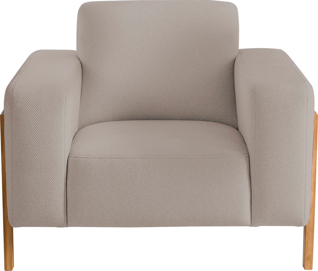 exxpo - sofa fashion Sessel "Starr, Loungesessel, Scandic Design mit Sichth günstig online kaufen