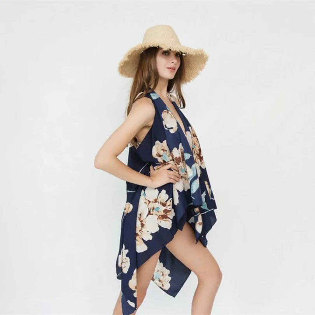 AUKUU Strandkleid Strand Bikini Cape Sonnenschutz Cardigan 130*142cm günstig online kaufen
