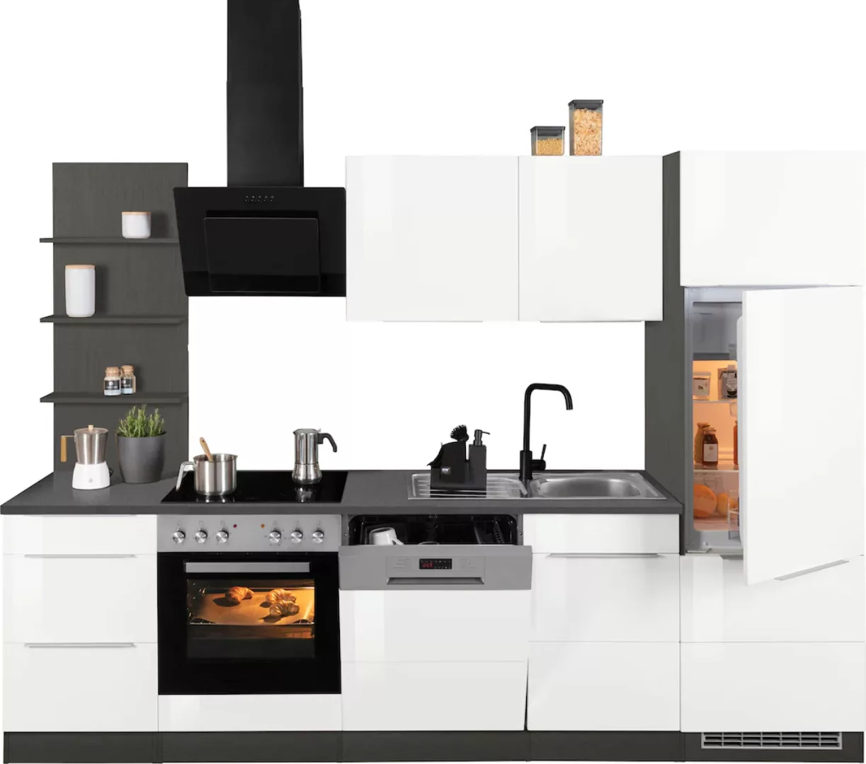 KOCHSTATION Küchenzeile "KS-Brindisi", ohne Geräte, Breite 280 cm günstig online kaufen