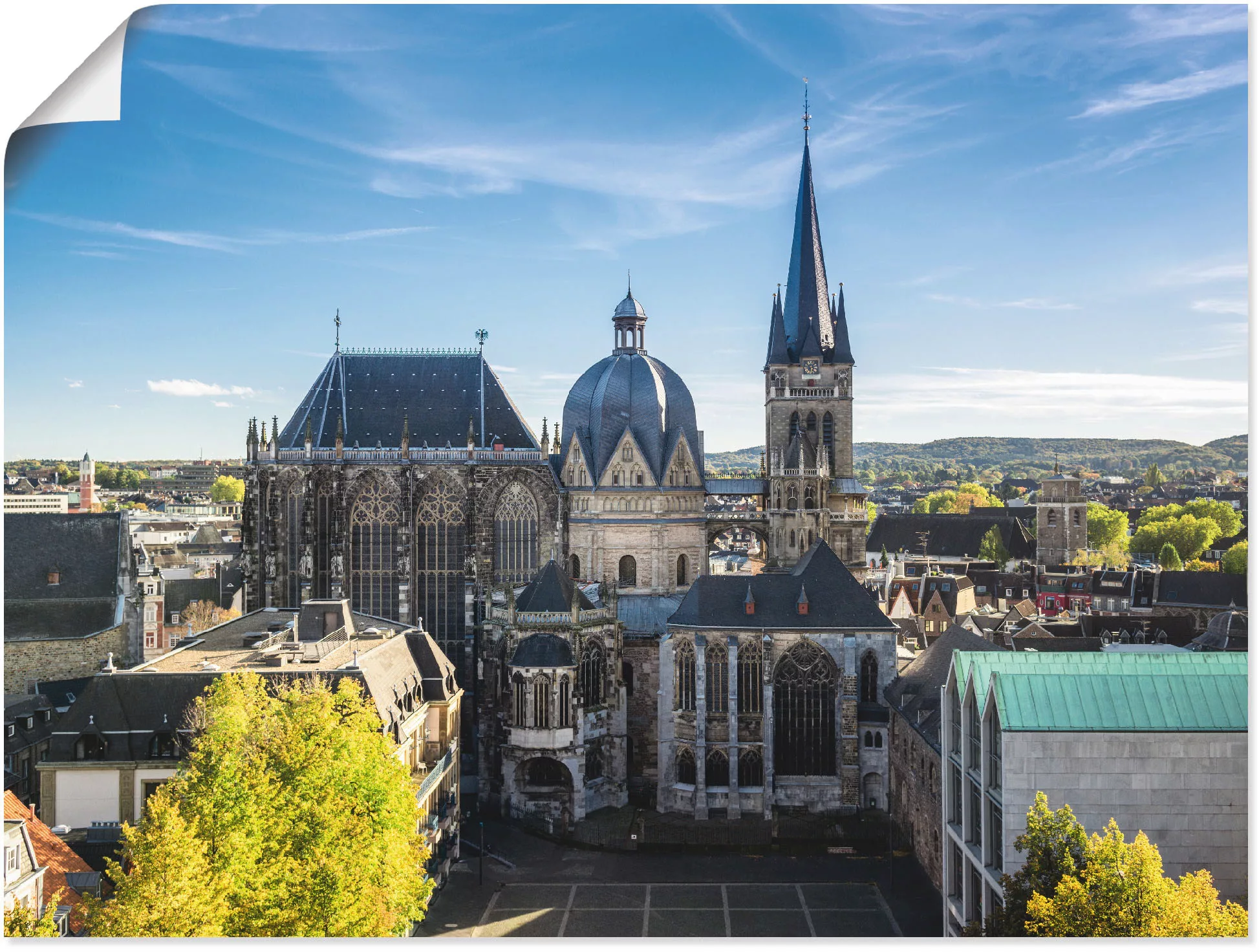 Artland Poster »Aachener Dom I«, Gebäude, (1 St.), als Alubild, Leinwandbil günstig online kaufen