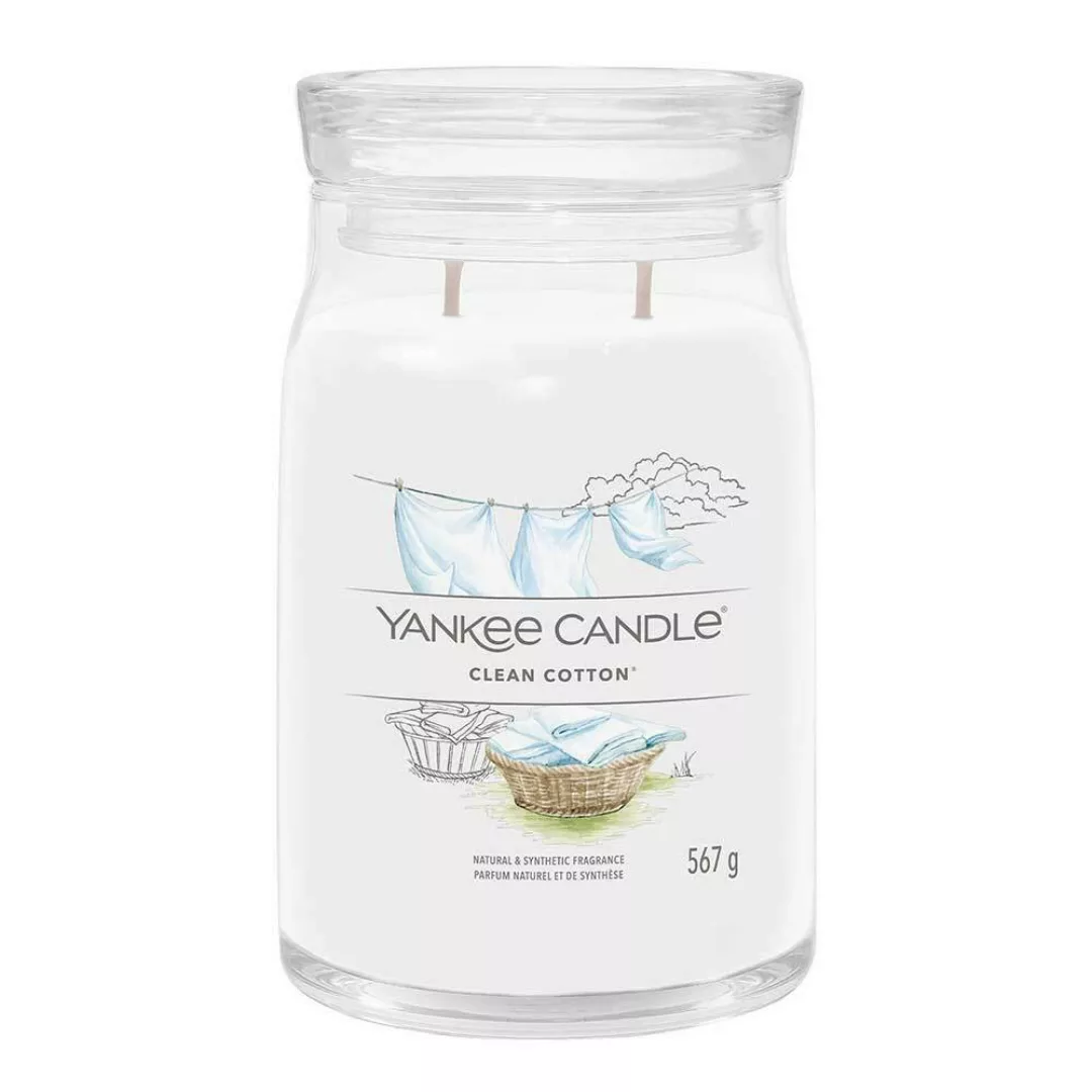 Yankee Candle Duftkerze Signature Clean Cotton 567 g günstig online kaufen
